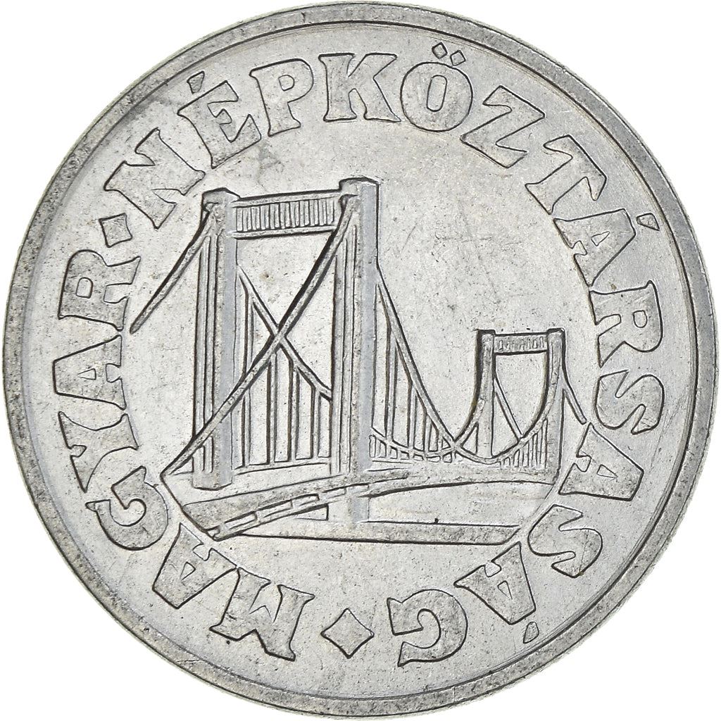 Hungary 50 Filler Coin | Elisabeth Bridge | Budapest | KM574 | 1967 - 1989