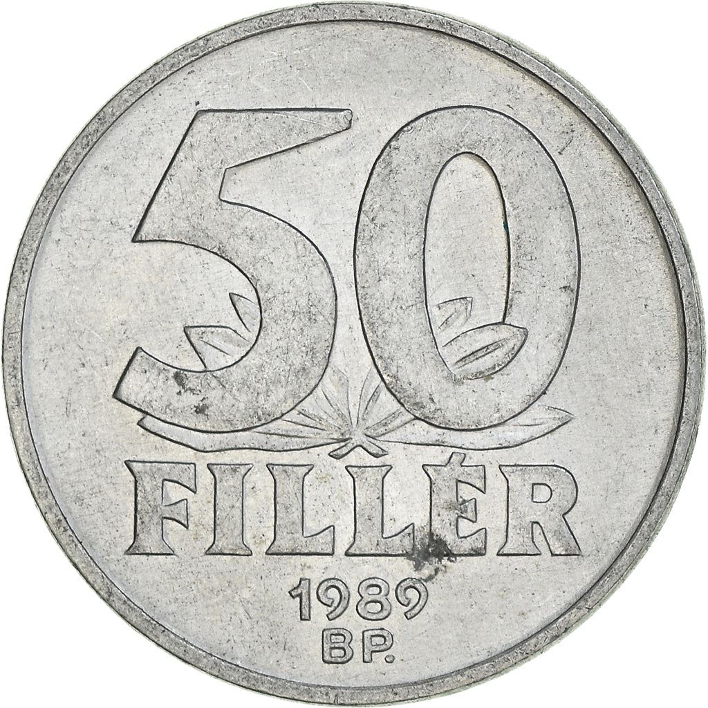 Hungary 50 Filler Coin | Elisabeth Bridge | Budapest | KM574 | 1967 - 1989