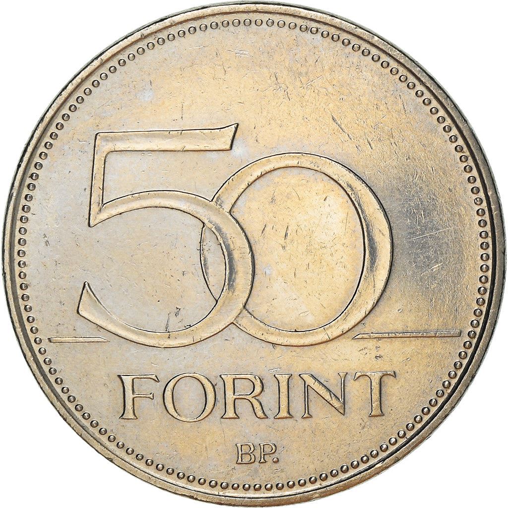 Hungary 50 Forint Coin | Saker Falcon | KM697 | 1992 - 2011