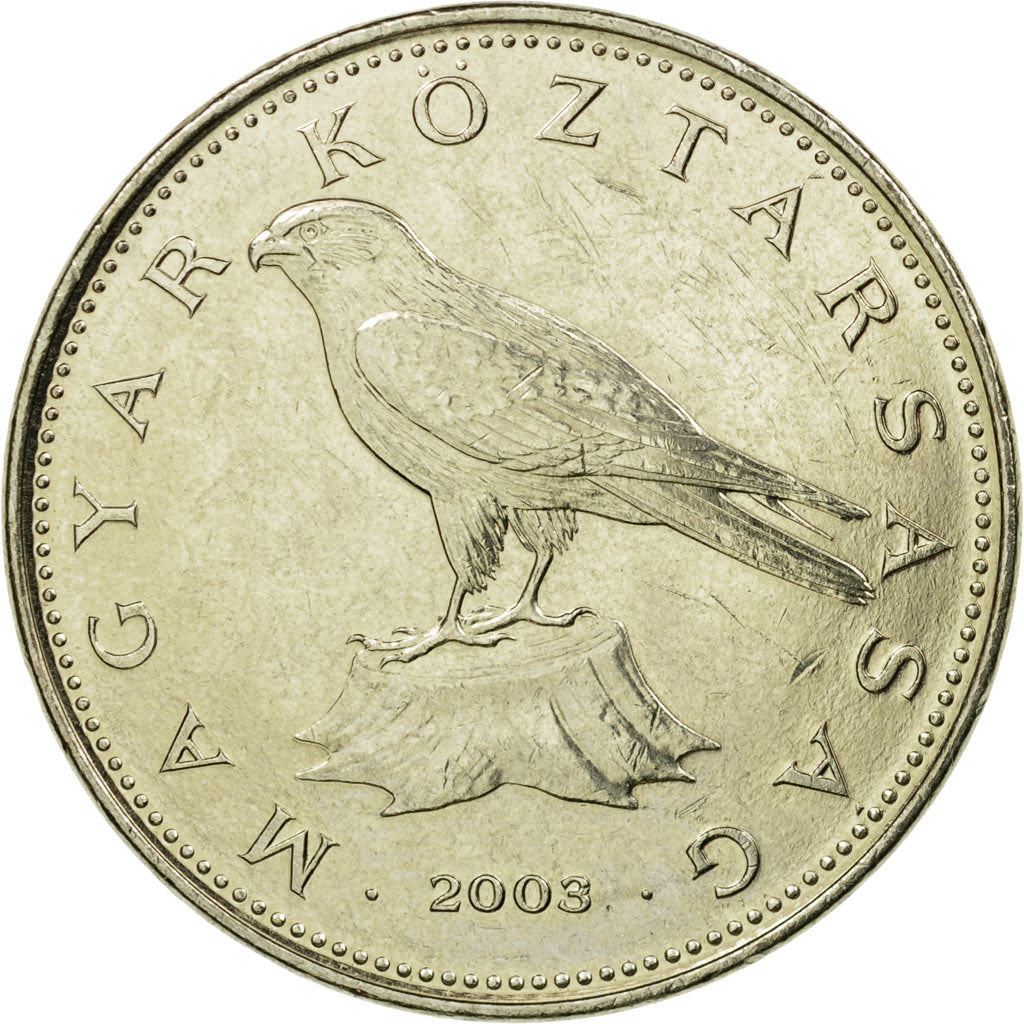 Hungary 50 Forint Coin | Saker Falcon | KM697 | 1992 - 2011