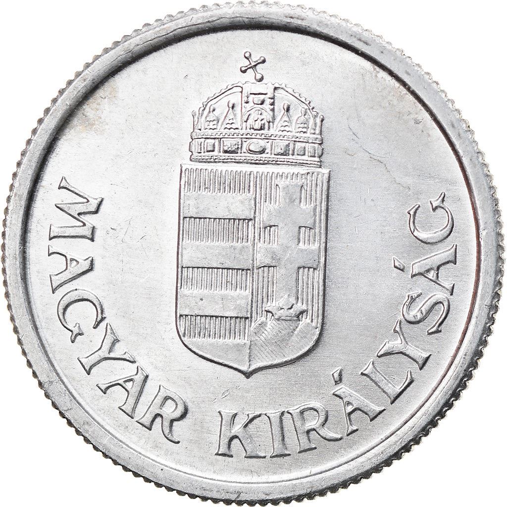 Hungary Coin Hungarian 1 Pengo | Miklos Horthy | KM521 | 1941 - 1944