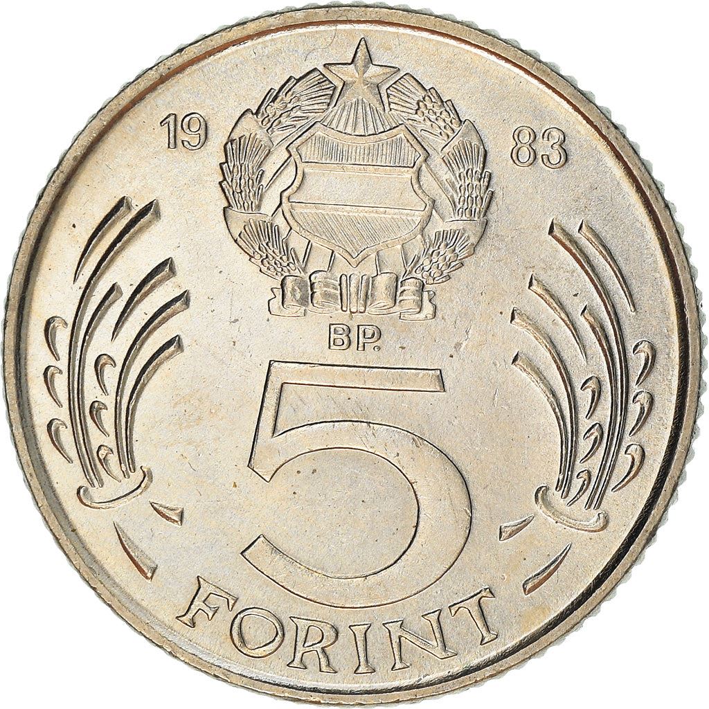 Hungary Coin Hungarian 5 Forint | Lajos Kossuth | KM635 | 1983 - 1989