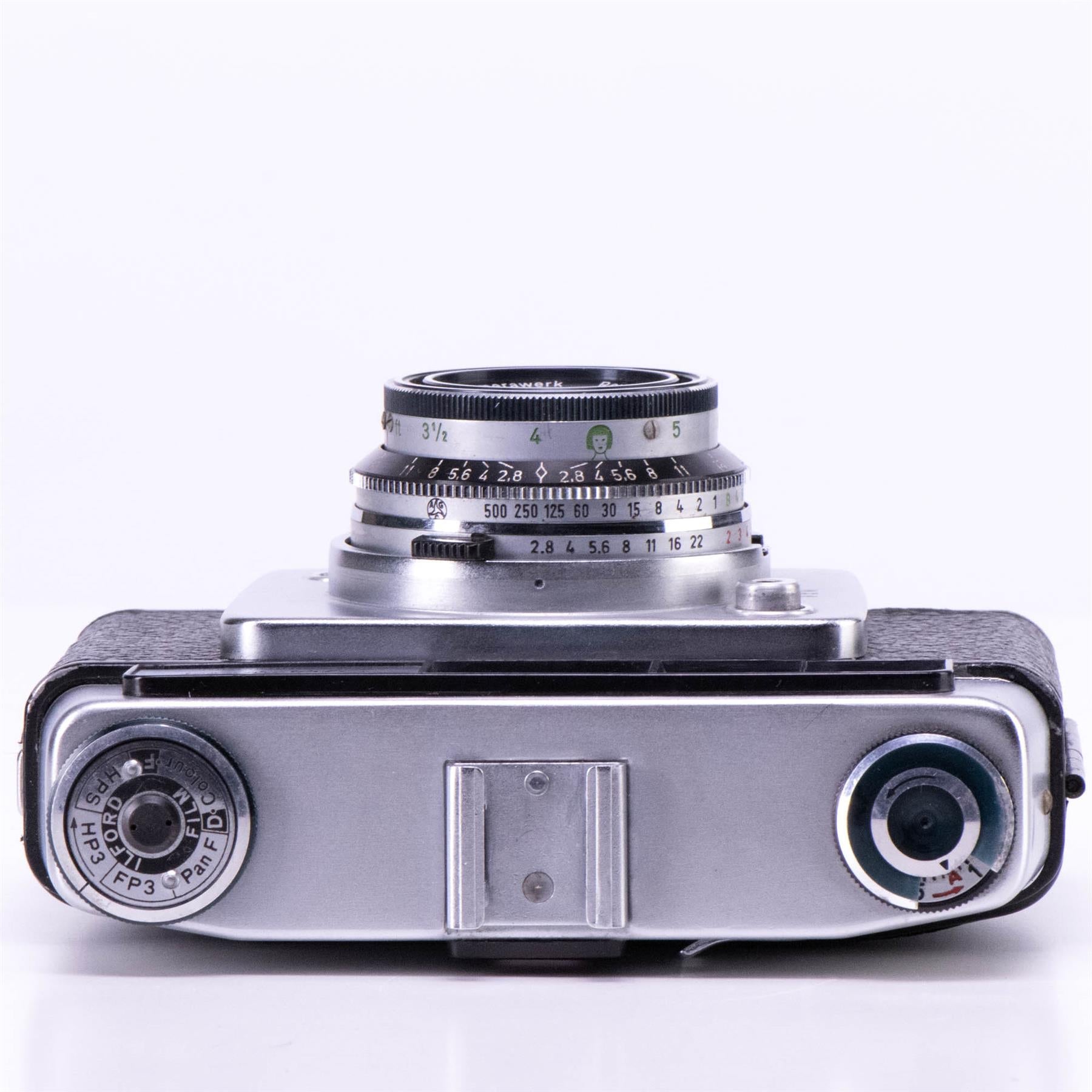 Ilford Sportsman Mk.4 Model Camera | 45mm f2.8 lens | White | Germany | 1959