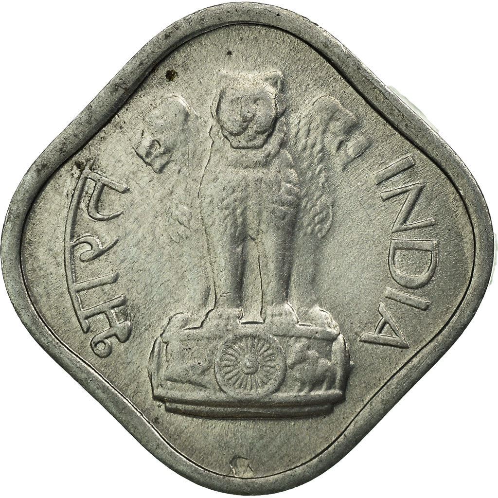 India | 1 Paisa Coin | Ashoka lion | Km:10 | 1965 - 1981