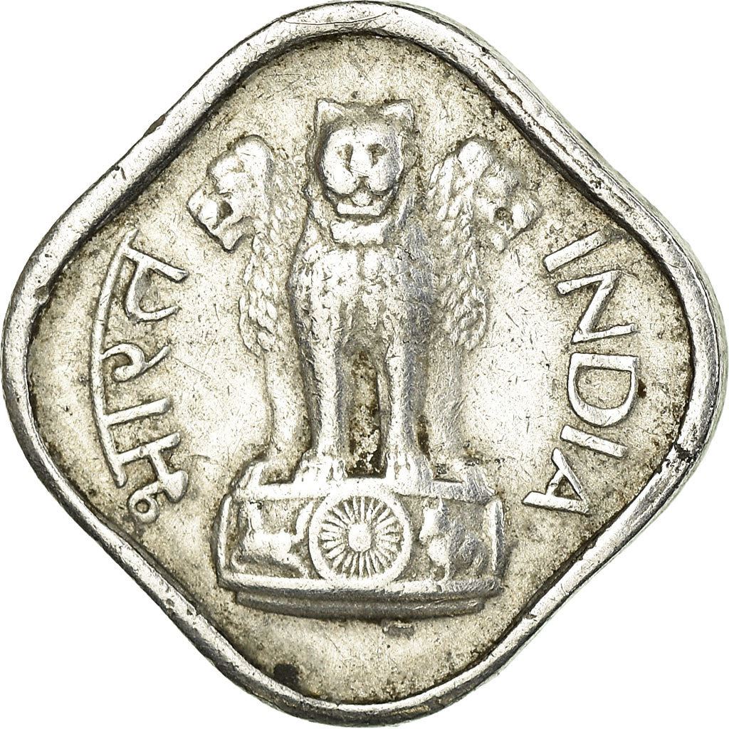 India | 1 Paisa Coin | Ashoka lion | Km:10 | 1965 - 1981