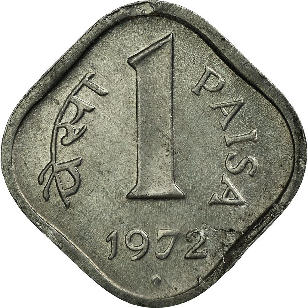 India | 1 Paisa Coin | Ashoka lion | Km:10 | 1965 - 1981