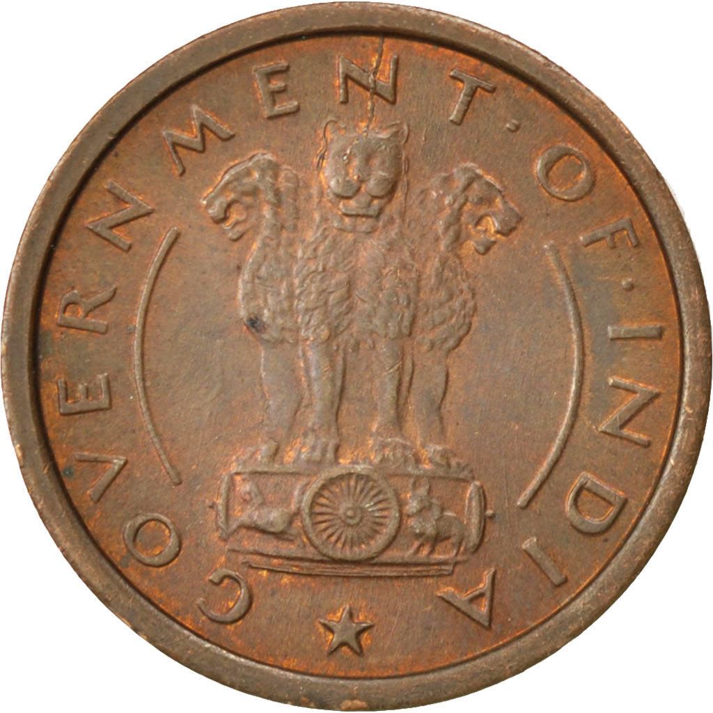 India | 1 Pice Coin | Horse | Km:1 | 1950 - 1955