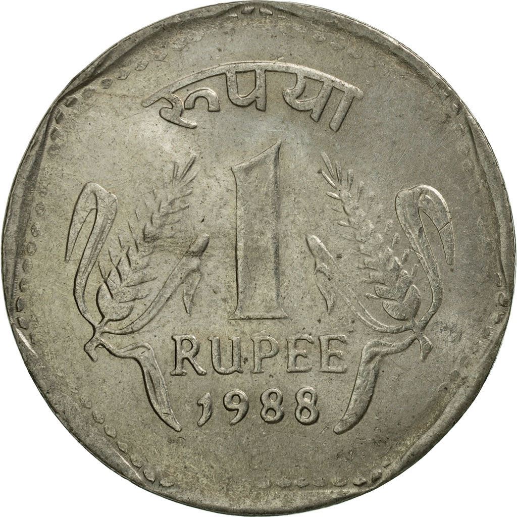 India | 1 Rupee Coin | Asoka Lion | Km:79 | 1983 - 1991