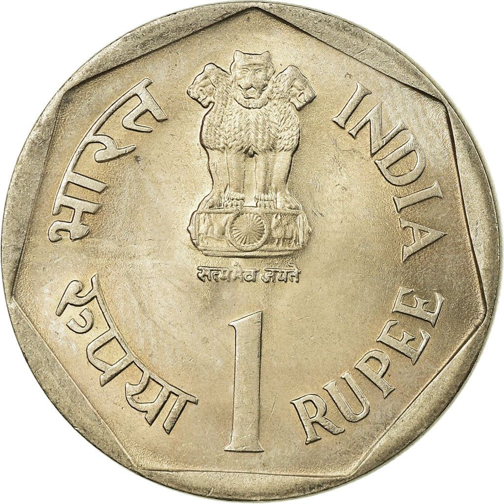 India | 1 Rupee Coin | SAARC Year | Km:87 | 1990