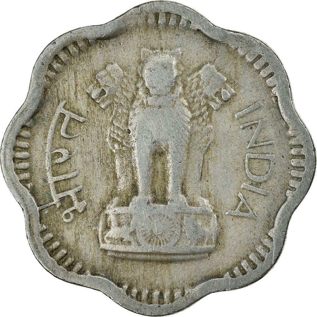 India | 10 Naye Paise Coin | Ashoka lion | Km:24.1 | 1957 - 1963