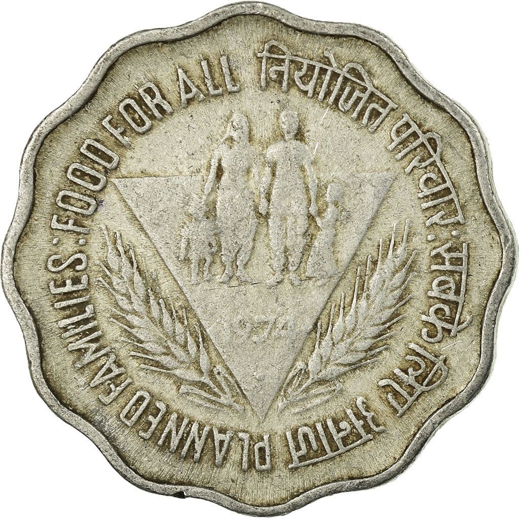 India | 10 Paise Coin | FAO | Km:28 | 1974