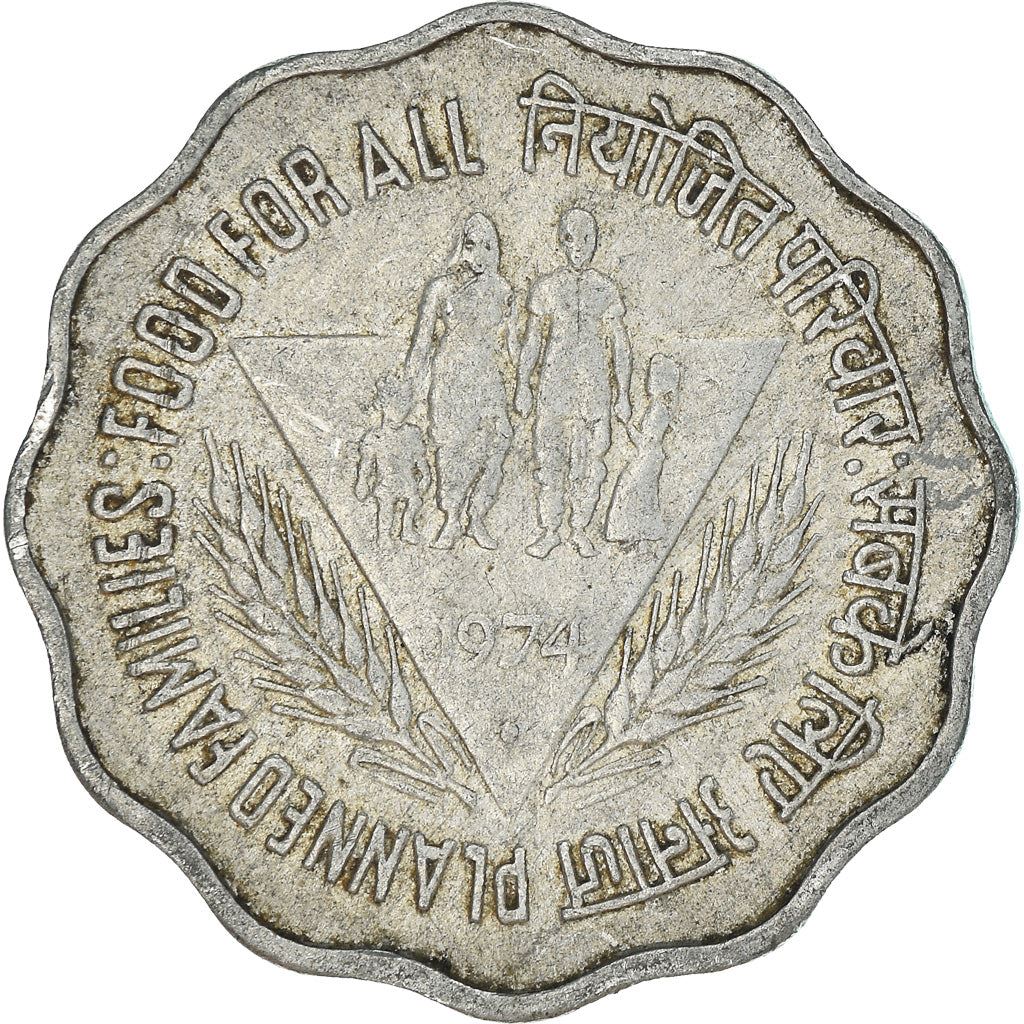 India | 10 Paise Coin | FAO | Km:28 | 1974