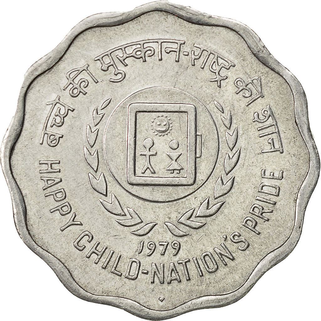 India | 10 Paise Coin | Year of the Child | Km:33 | 1979