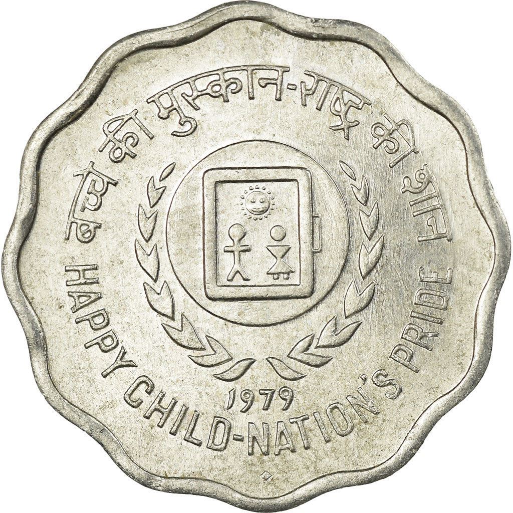 India | 10 Paise Coin | Year of the Child | Km:33 | 1979