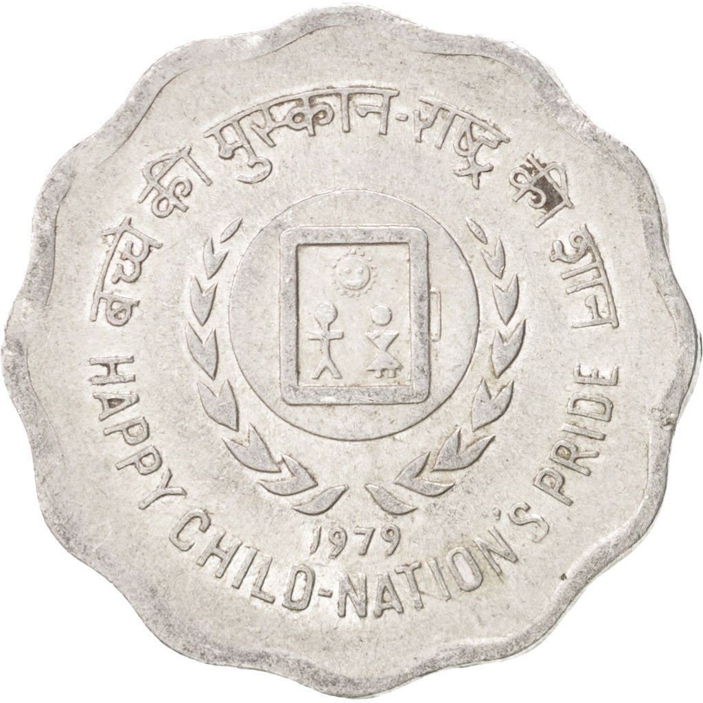 India | 10 Paise Coin | Year of the Child | Km:33 | 1979