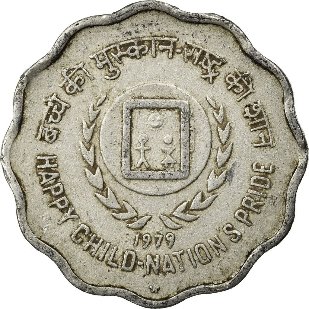 India | 10 Paise Coin | Year of the Child | Km:33 | 1979