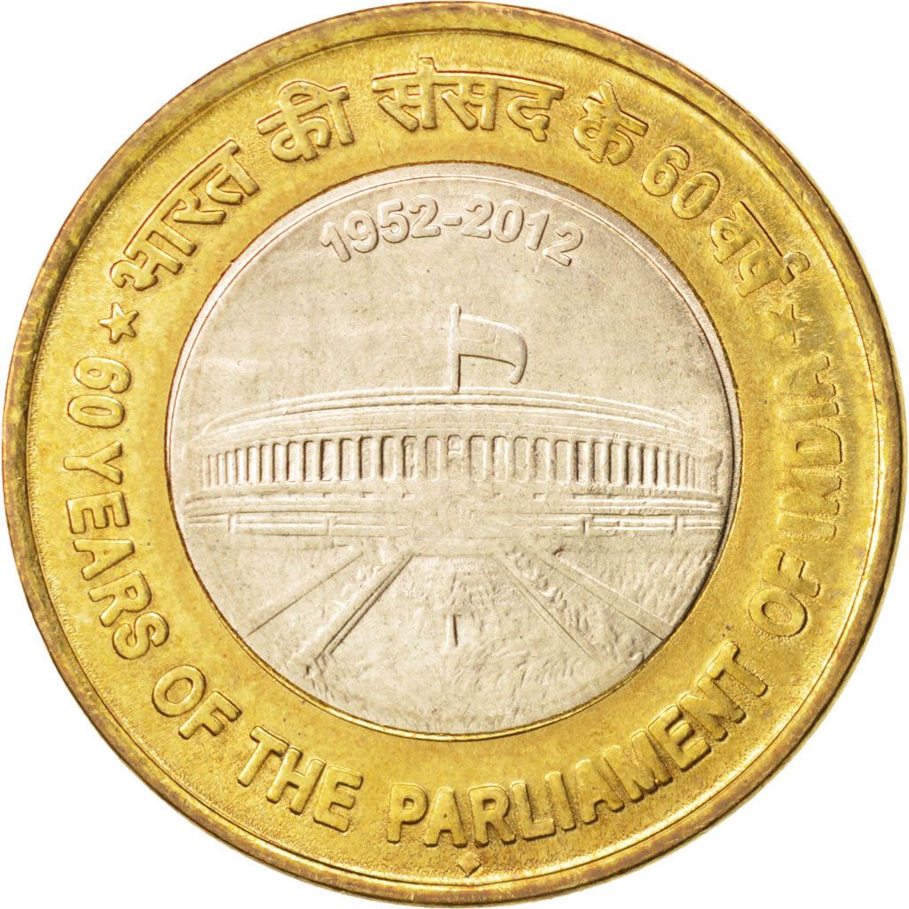 India | 10 Rupees Coin | Indian Parliament | Km:407 | 2012