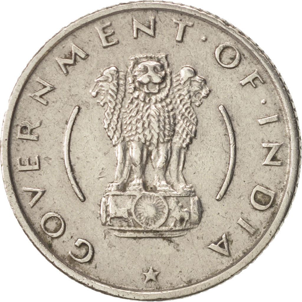 India | 1/4 Rupee Coin | Ashoka lion | Km:5.3 | 1954 - 1956