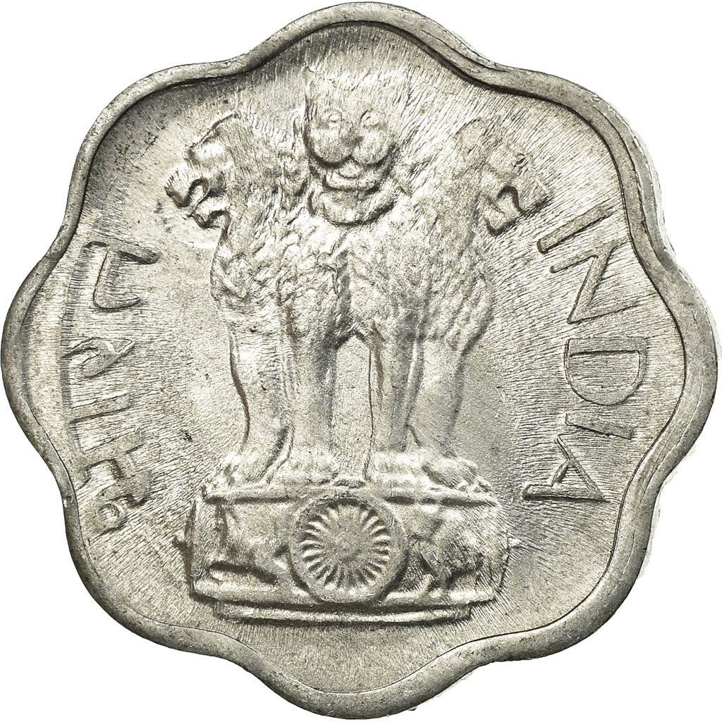 India | 2 Paise Coin | Ashoka lion | Km:13 | 1965 - 1981