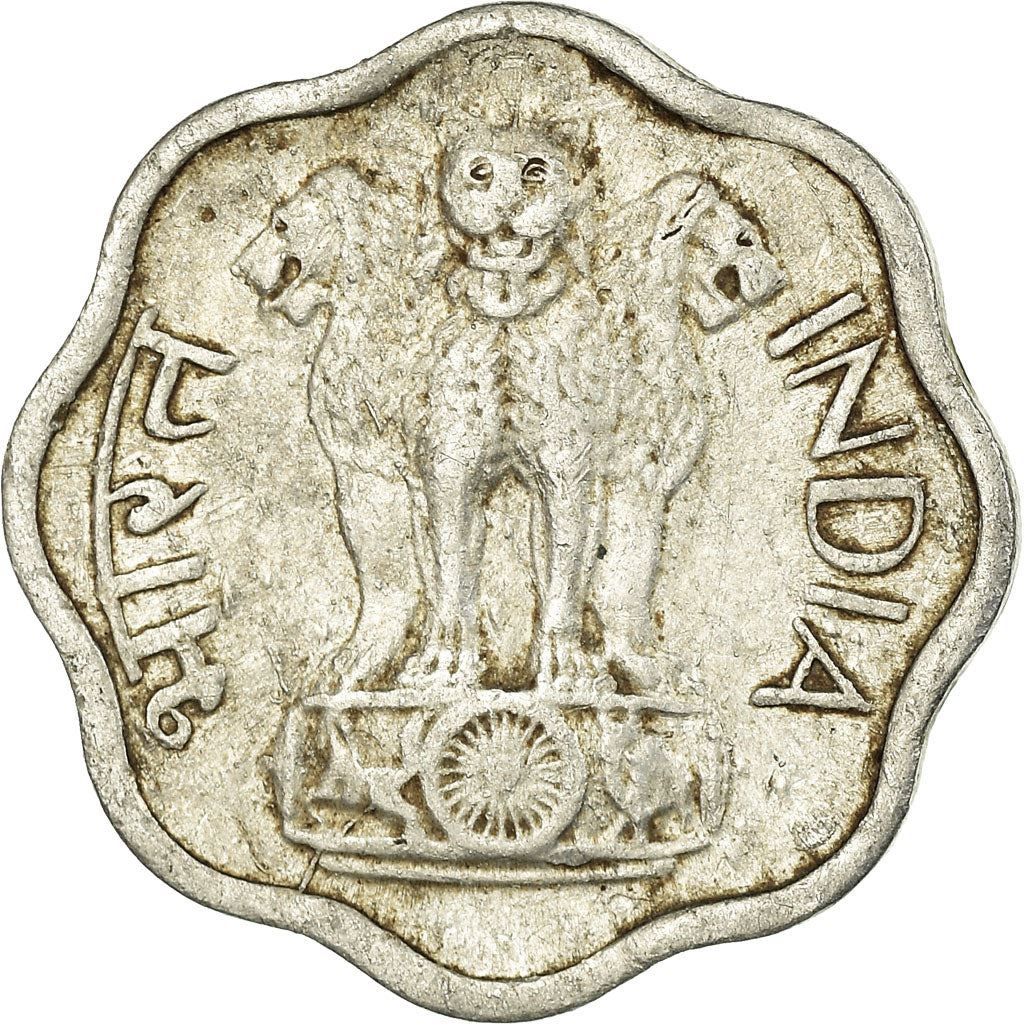 India | 2 Paise Coin | Ashoka lion | Km:13 | 1965 - 1981