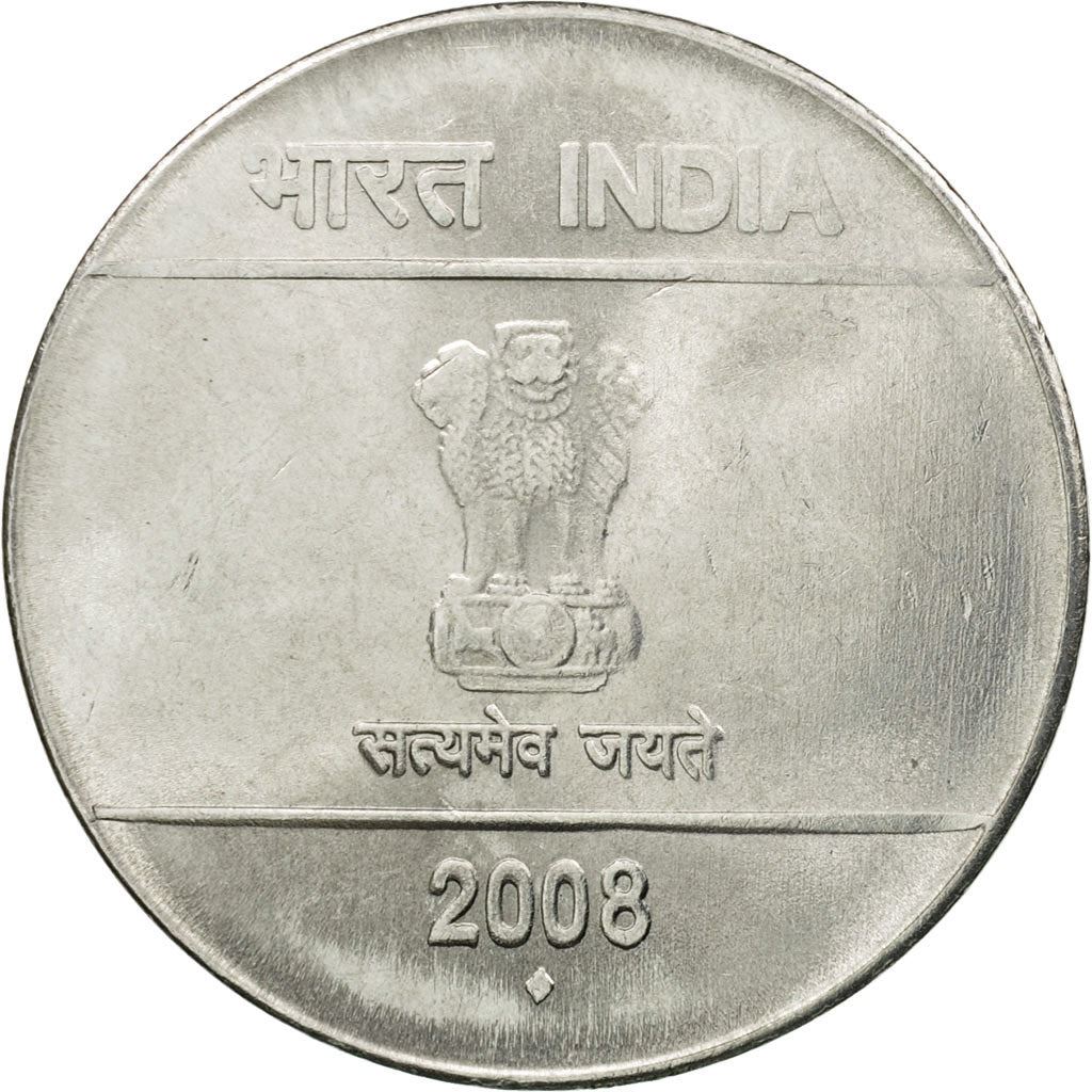 India | 2 Rupees Coin | Hasta Mudra | Km:327 | 2007 - 2011