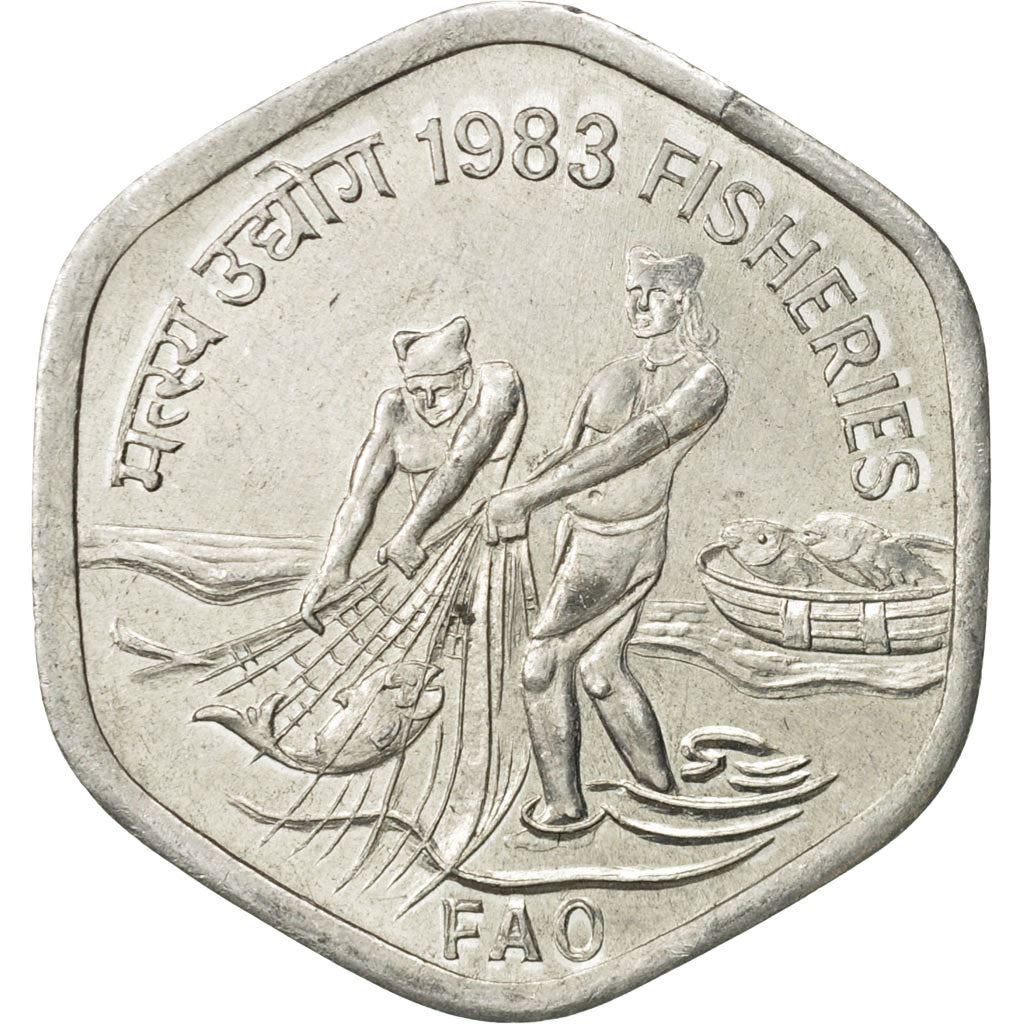 India | 20 Paise Coin | FAO | Km:46 | 1983