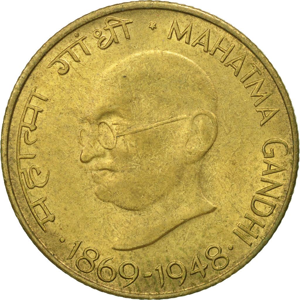 India | 20 Paise Coin | Gandhi | Km:42 | 1969