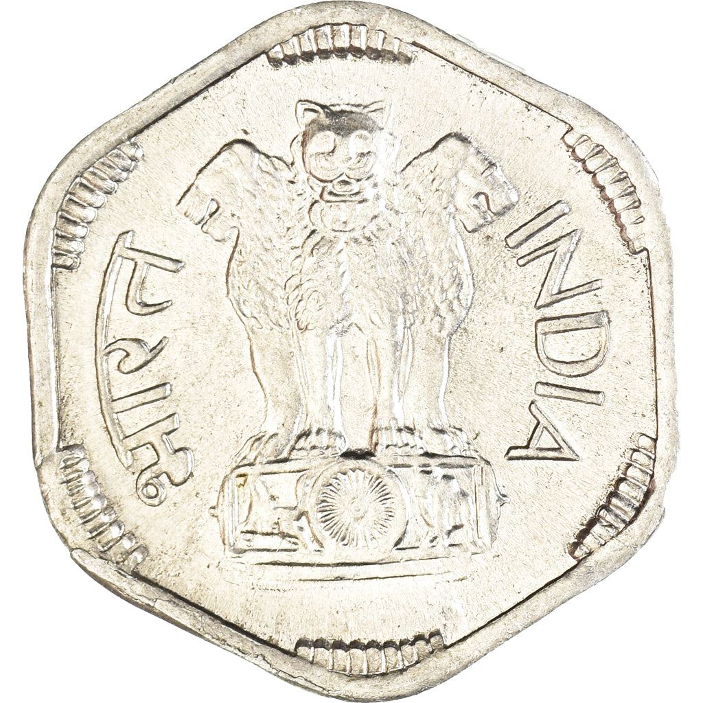 India | 3 Paise Coin | Ashoka Lion | Km:14.2 | 1968 - 1971