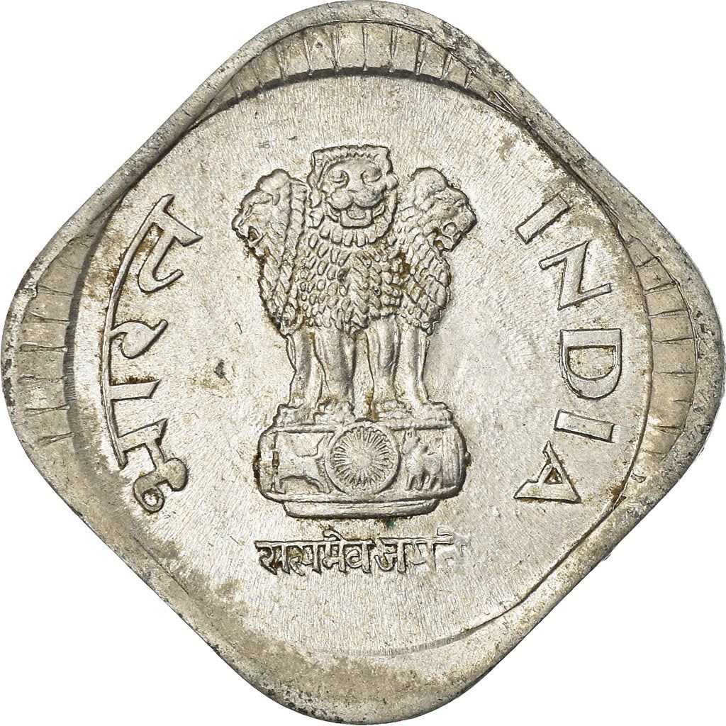 India | 5 Paise Coin | Ashoka lion | Km:23A | 1984 - 1994