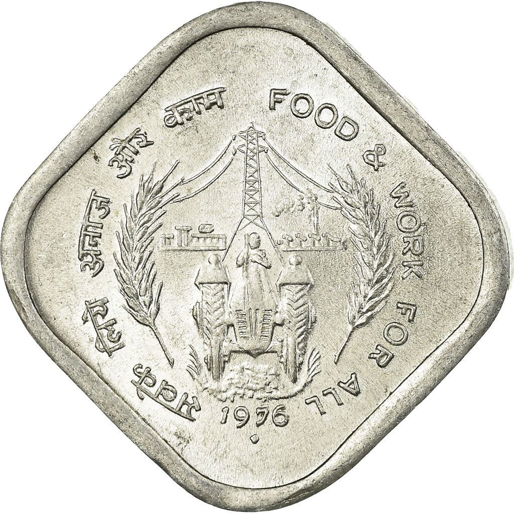 India | 5 Paise Coin | FAO | Km:19 | 1976