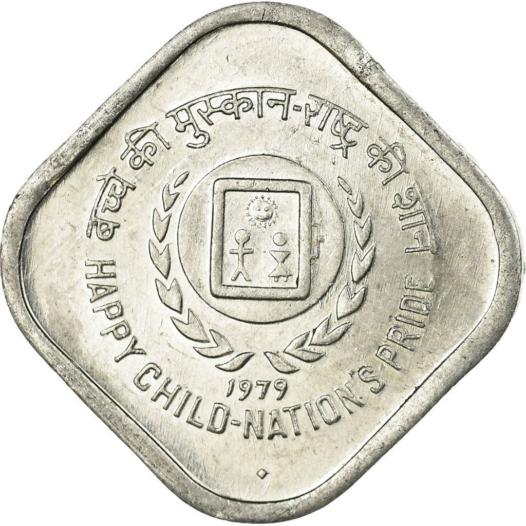 India | 5 Paise Coin | Year of the Child | Km:22 | 1979