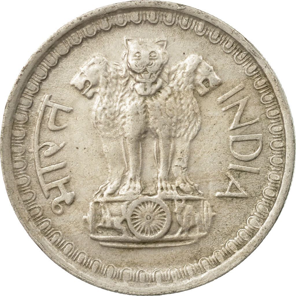 India | 50 Paise Coin | Ashoka Lion | Km:63 | 1974 - 1983