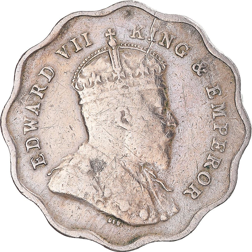 India - British | 1 Anna Coin | King Edward VII | Km:504 | 1906 - 1910