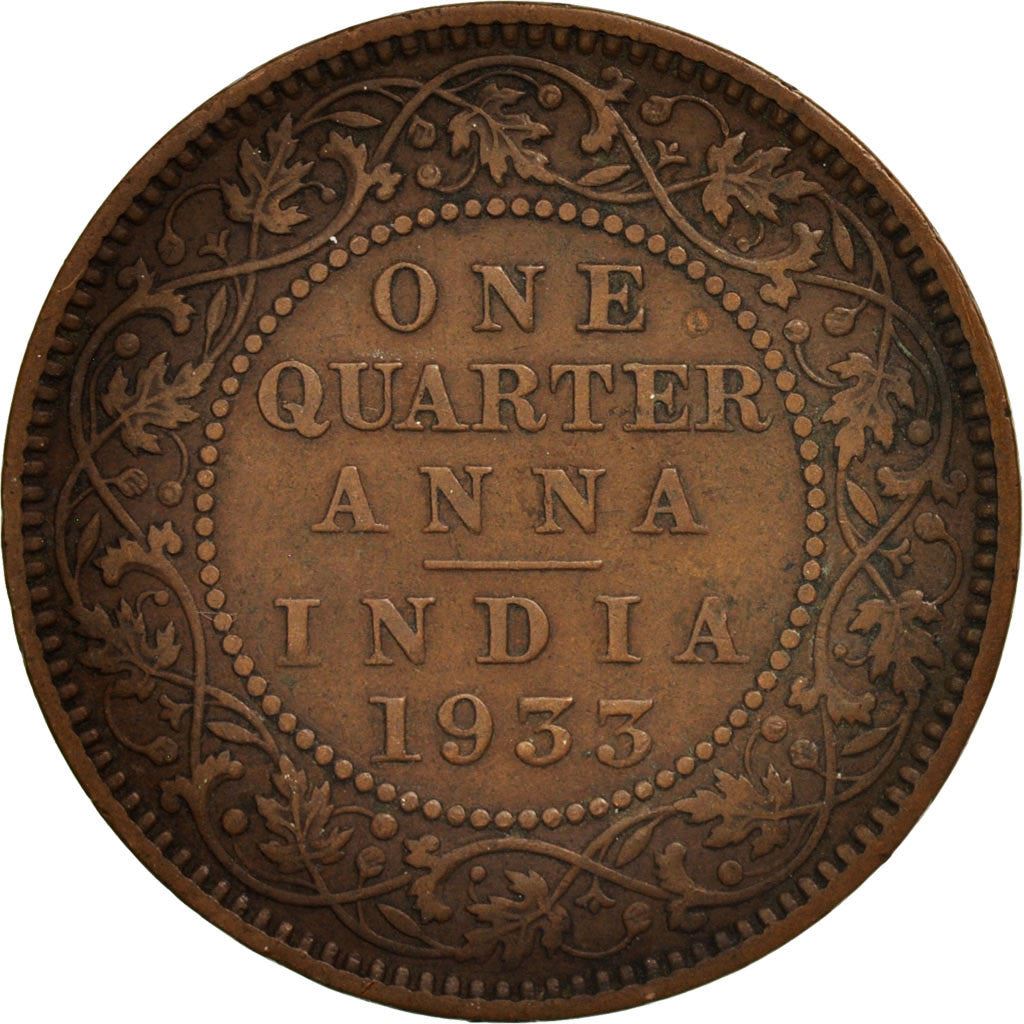 India - British | 1/4 Anna Coin | King George V | Km:512 | 1912 - 1936