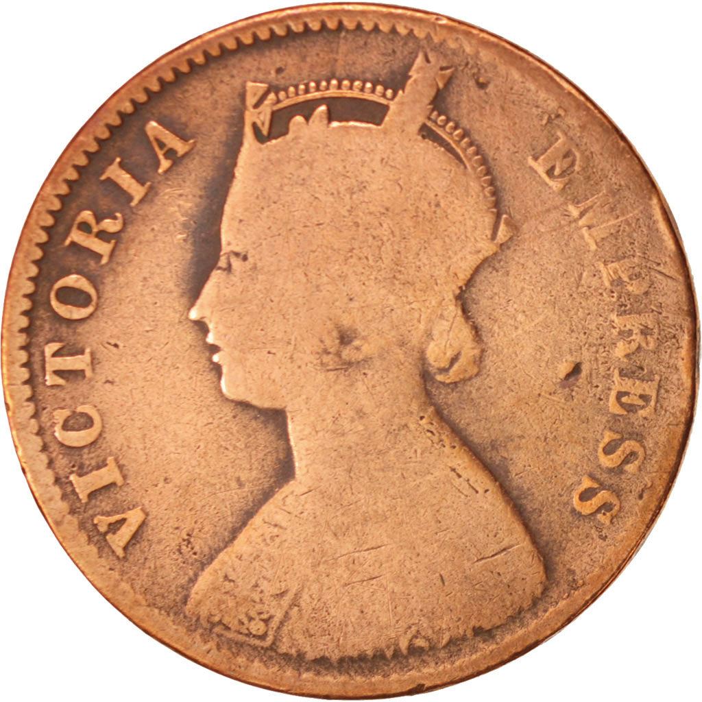 India - British | 1/4 Anna Coin | Queen Victoria | Km:486 | 1877 - 1901