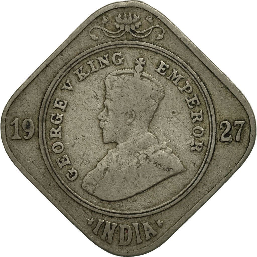 India - British | 2 Annas Coin | King George V | Km:516 | 1918 - 1936