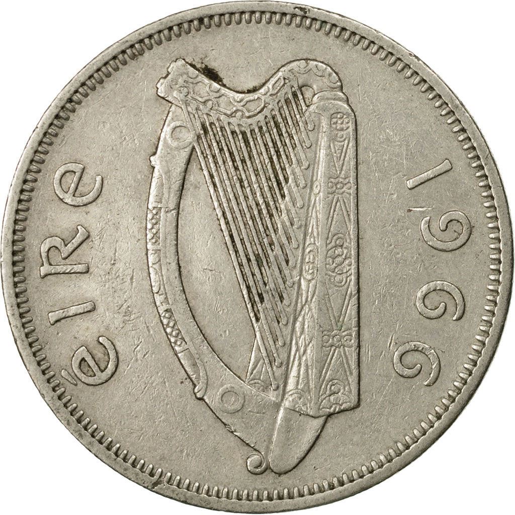 Ireland Coin Irish 1 Floirin | Salmon | Harp | KM15a | 1951 - 1968