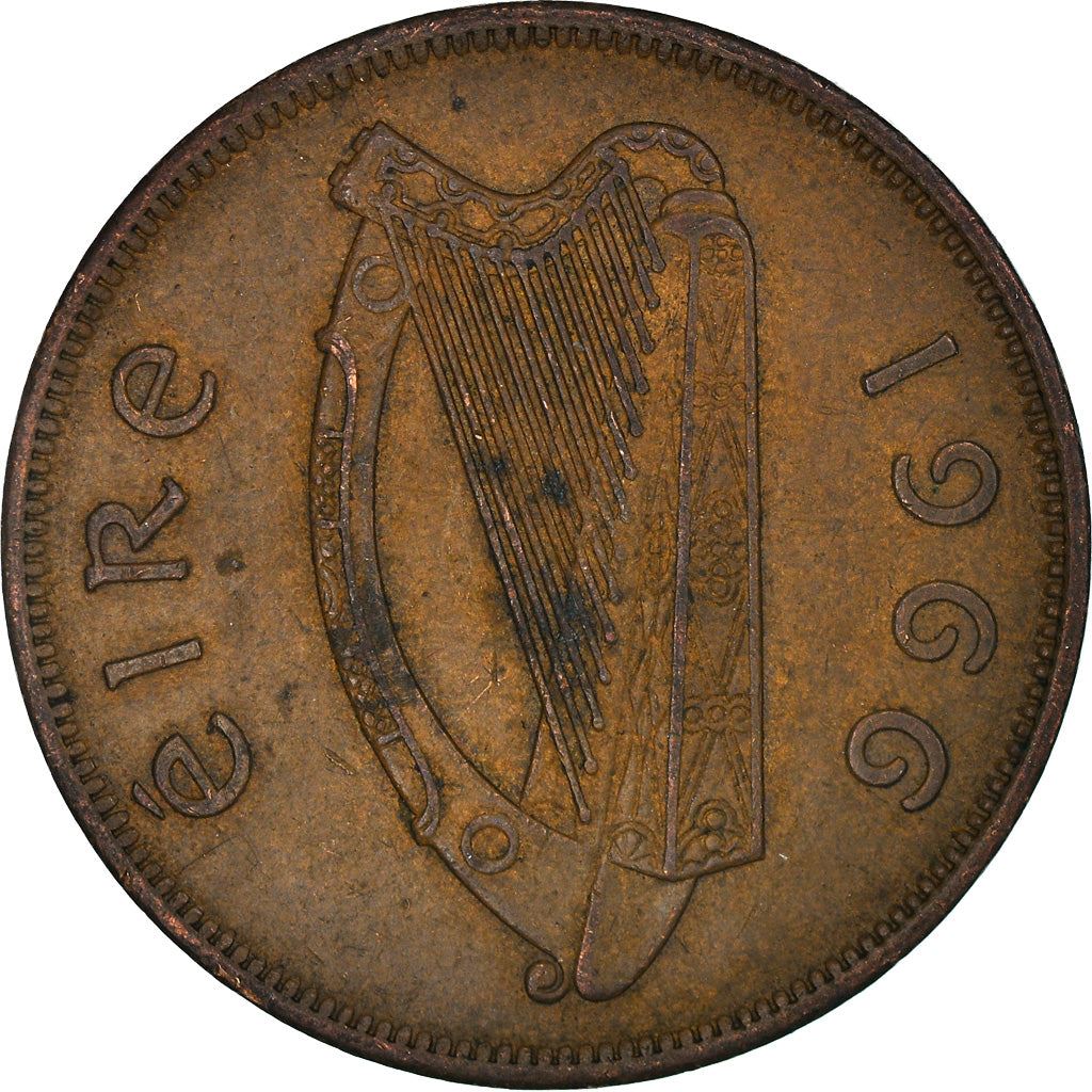 Ireland Coin Irish 1 Pingin | Harp | Hen | Chick | KM11 | 1938 - 1968