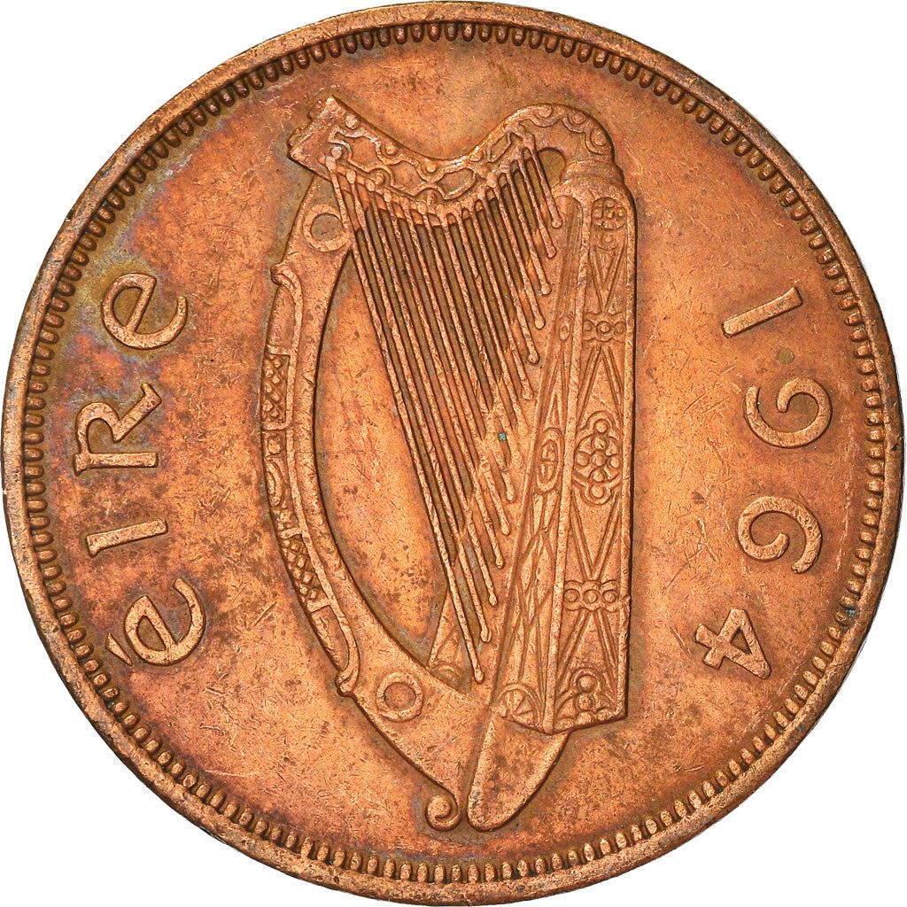 Ireland Coin Irish 1 Pingin | Harp | Hen | Chick | KM11 | 1938 - 1968