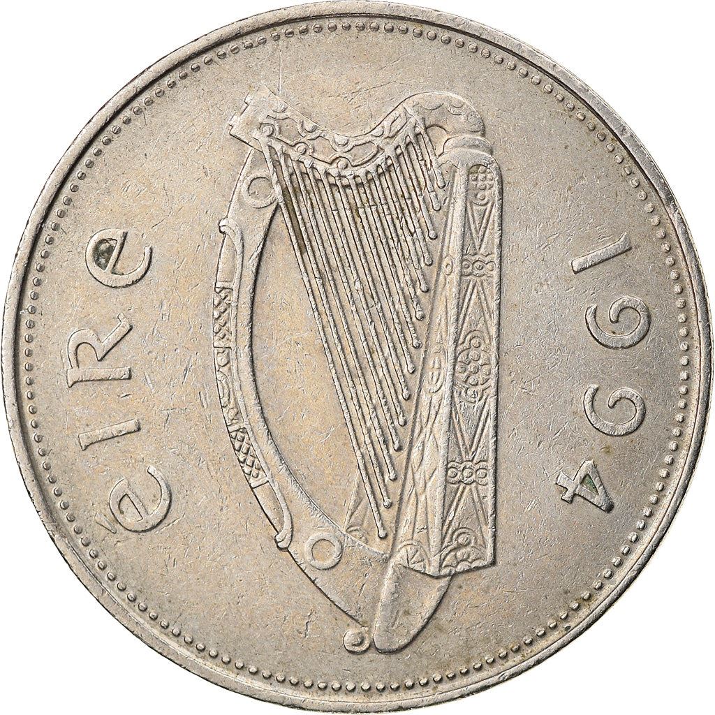 Ireland Coin Irish 1 Pound | Harp | Red Deer | KM27 | 1990 - 2000