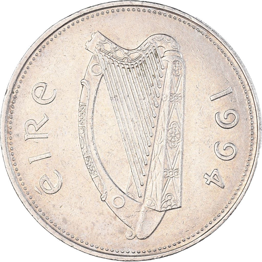 Ireland Coin Irish 1 Pound | Harp | Red Deer | KM27 | 1990 - 2000