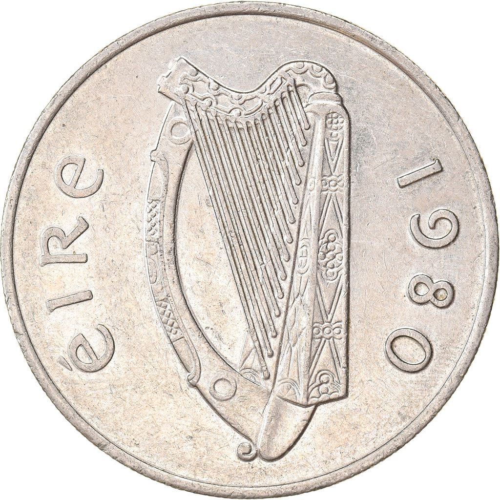 Ireland Coin Irish 10 Pence | Harp | Atlantic Salmon | KM23 | 1969 - 1986