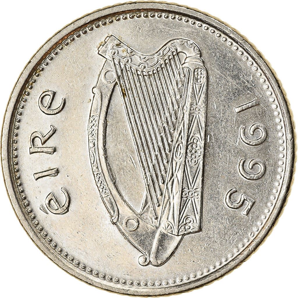 Ireland Coin Irish 10 Pence | Harp | Salmon | KM29 | 1993 - 2000