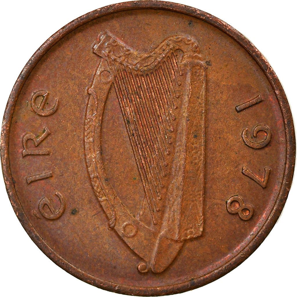 Ireland Coin Irish ½ Penny | Harp | Book of Kells | KM19 | 1971 - 1986