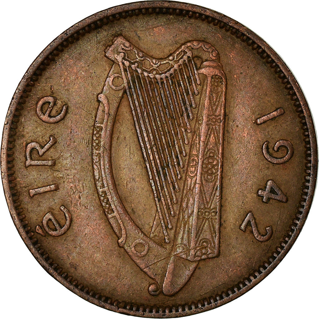 Ireland Coin Irish ½ Pingin | Swine | Harp | KM10 | 1939 - 1967