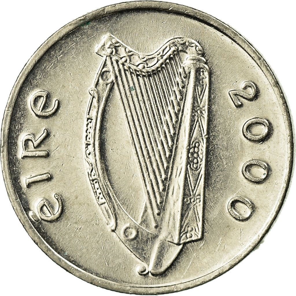 Ireland Coin Irish 5 Pence | Harp | Bull | KM28 | 1992 - 2000