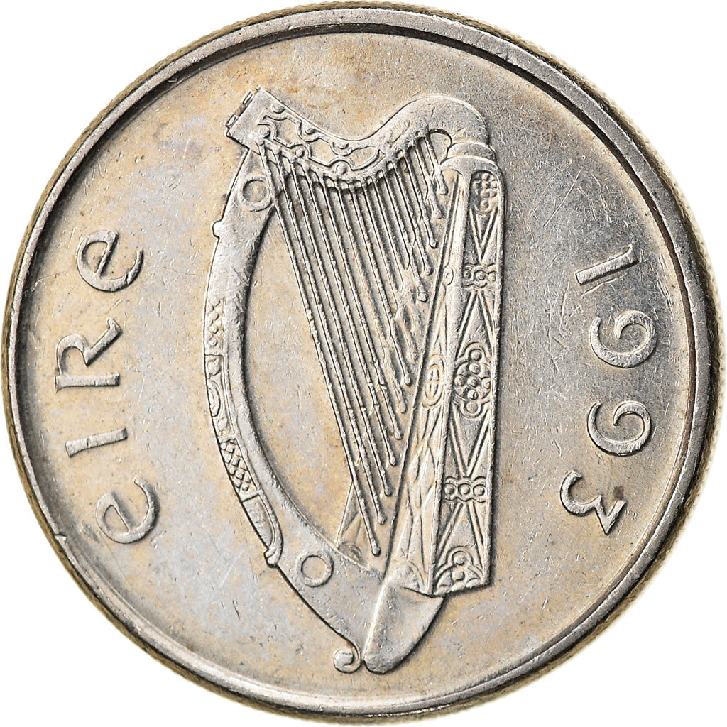 Ireland Coin Irish 5 Pence | Harp | Bull | KM28 | 1992 - 2000