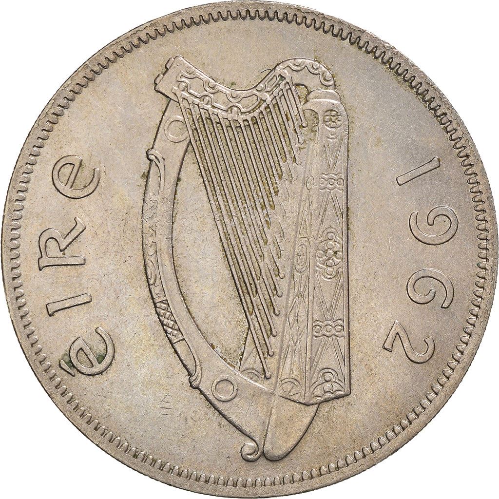 Irish 1/2 Coroin Coin | Celtic Harp | Hunter Horse | KM16a | 1951 - 1967