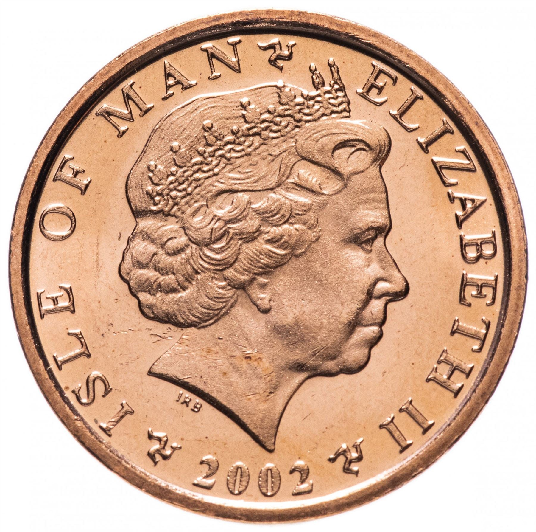 Isle of Man Coin Man 1 Penny | Queen Elizabeth II | Manx Chapel | Keeill | Sanctus Bell | KM1036 | 2000 - 2003