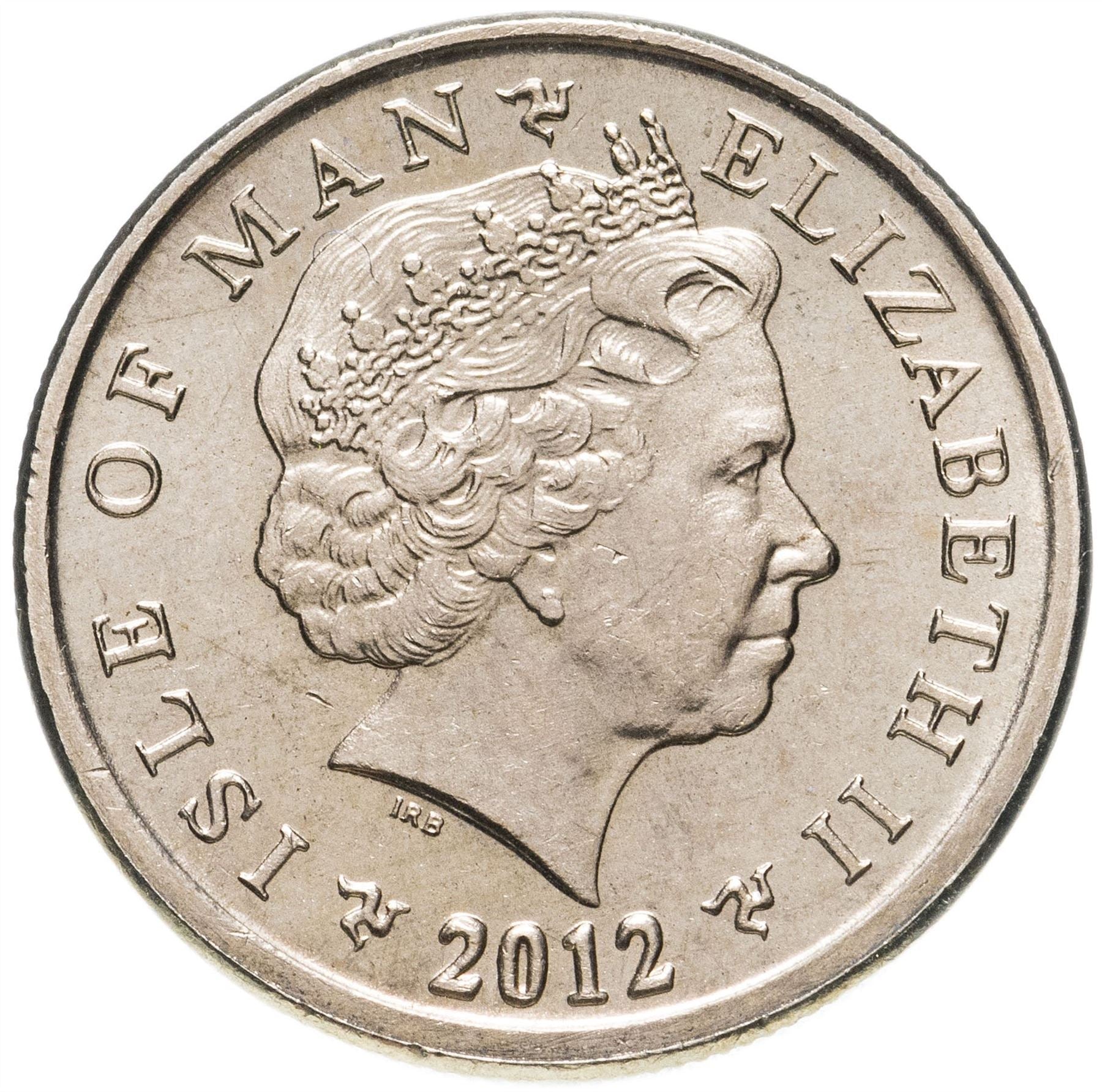 Isle of Man Coin Man 1 Pound | Queen Elizabeth II | Tynwald Hill | St John Chapel | KM1259 | 2004 - 2016